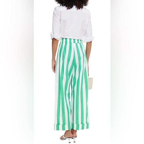 Sasha Belted Striped Organic Cotton Wide-Leg Pants Mara Hoffman - S - Picture 6 of 8